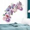 Flowers Wall Stickers Peony Rose Wall Decals for Living Room, 4 PCS Giant Peonies Wall Art Murals Delicate Blossom Art Applique Delicate Peony Floral Wallpaper for Bedroom Girls Room